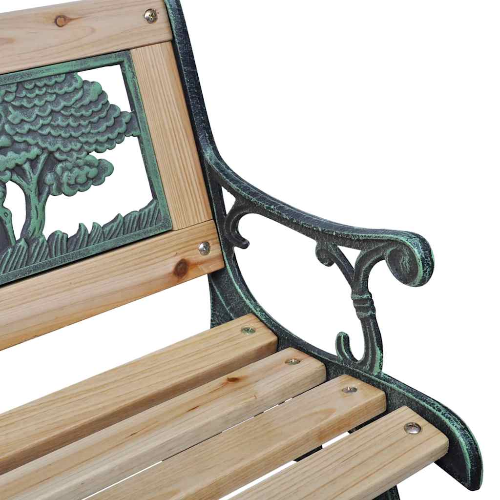 Banco de jardim para crianças 84 cm madeira