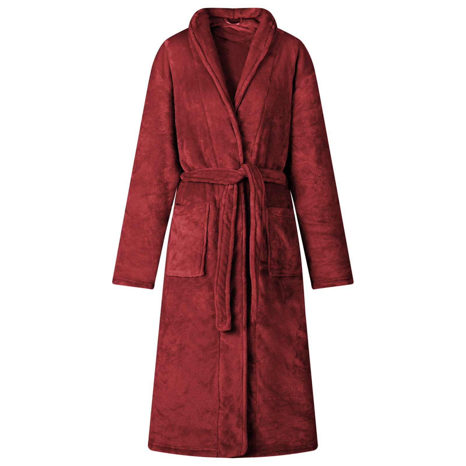 Roupão sem capuz vermelho bordeaux xxxl flanela