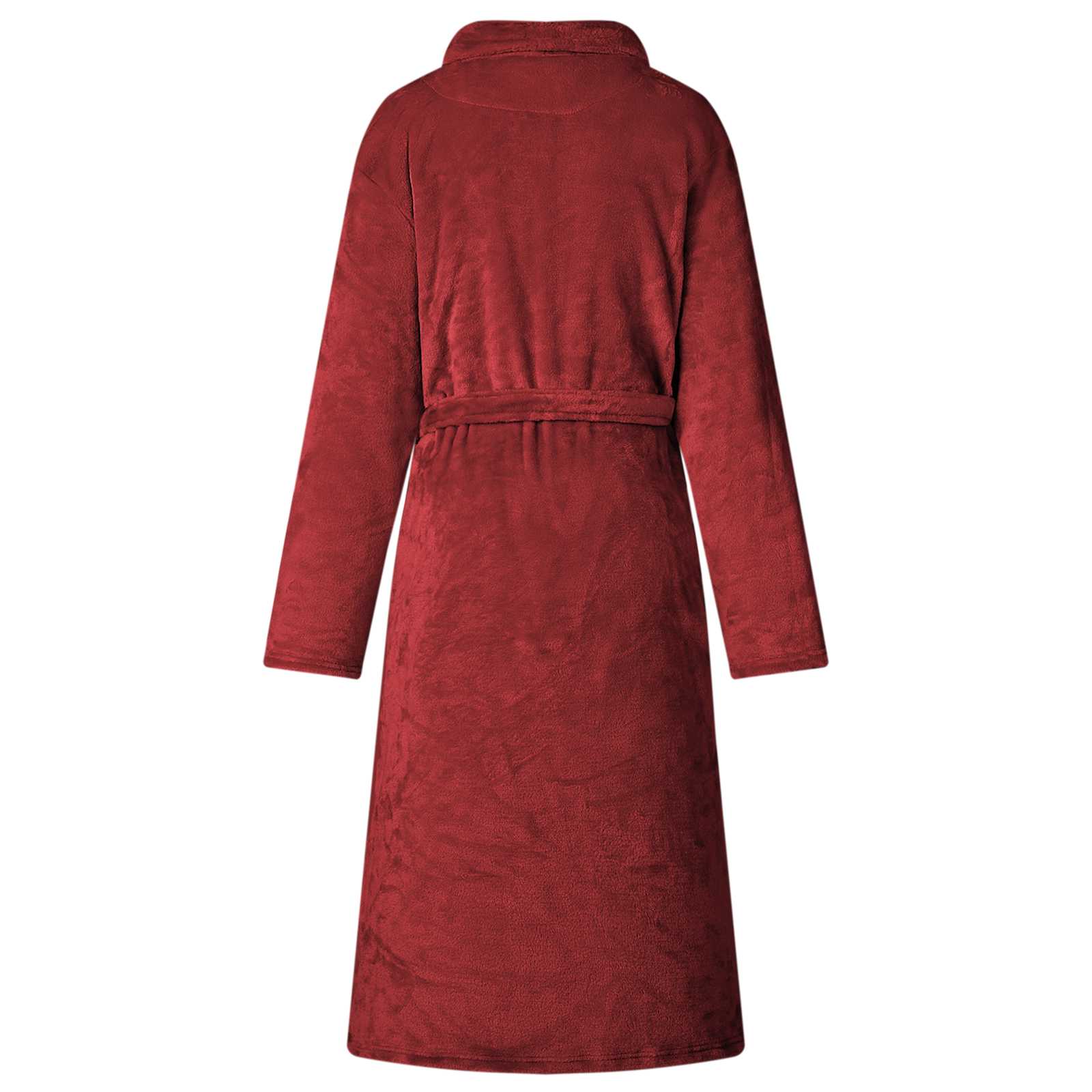 Roupão sem capuz vermelho bordeaux xxxl flanela