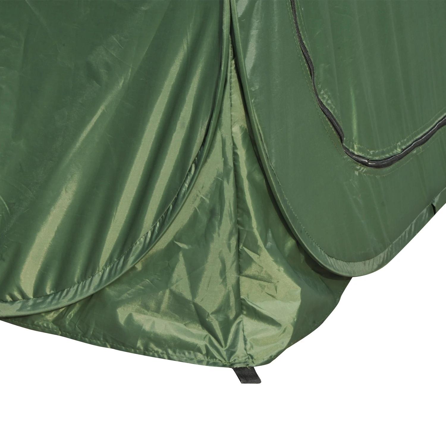 Tenda de duche para campismo dobrável pop up tenda de privacidade com proteção UV e tecido impermeável 100x100x185cm verde escuro