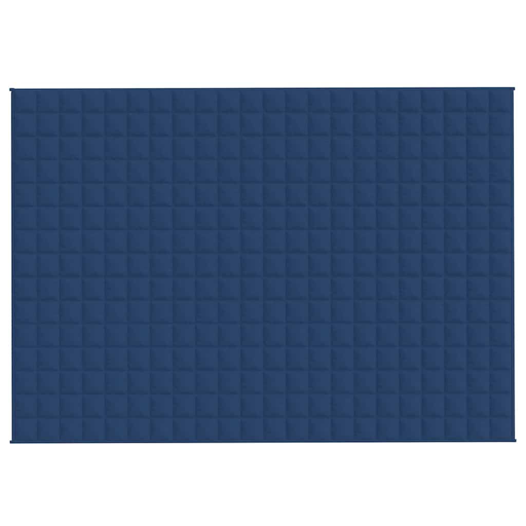 Manta pesada 11 kg 155x220 cm tecido azul
