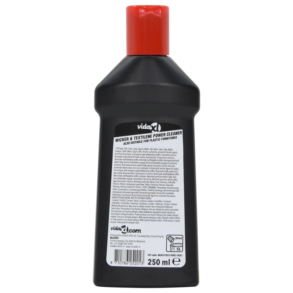 Produto de limpeza vime e textilene mobiliário exterior 250 ml