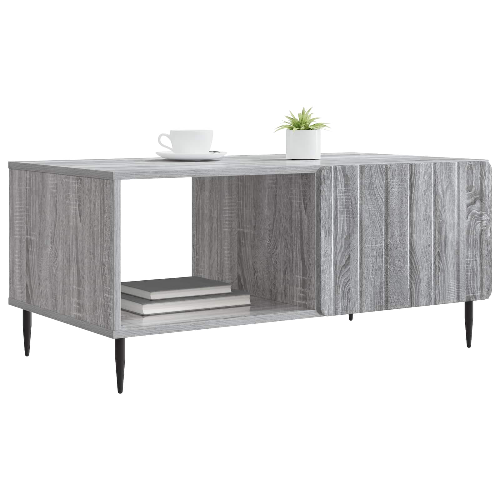 Mesa de centro sonoma cinzento 90 x 50 x 40 cm