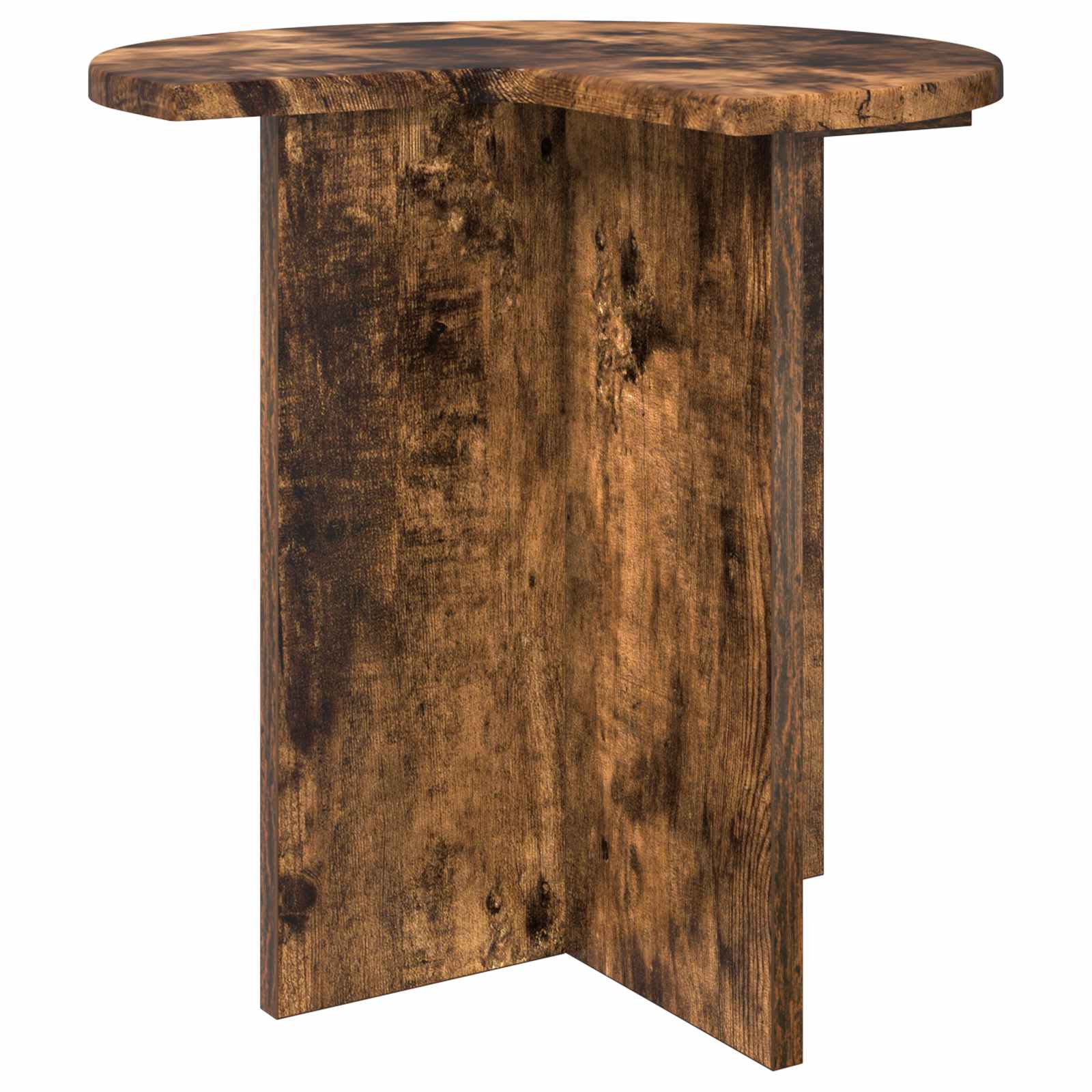 Mesa lateral carvalho fumado ø 39 x 38 cm derivados de madeira