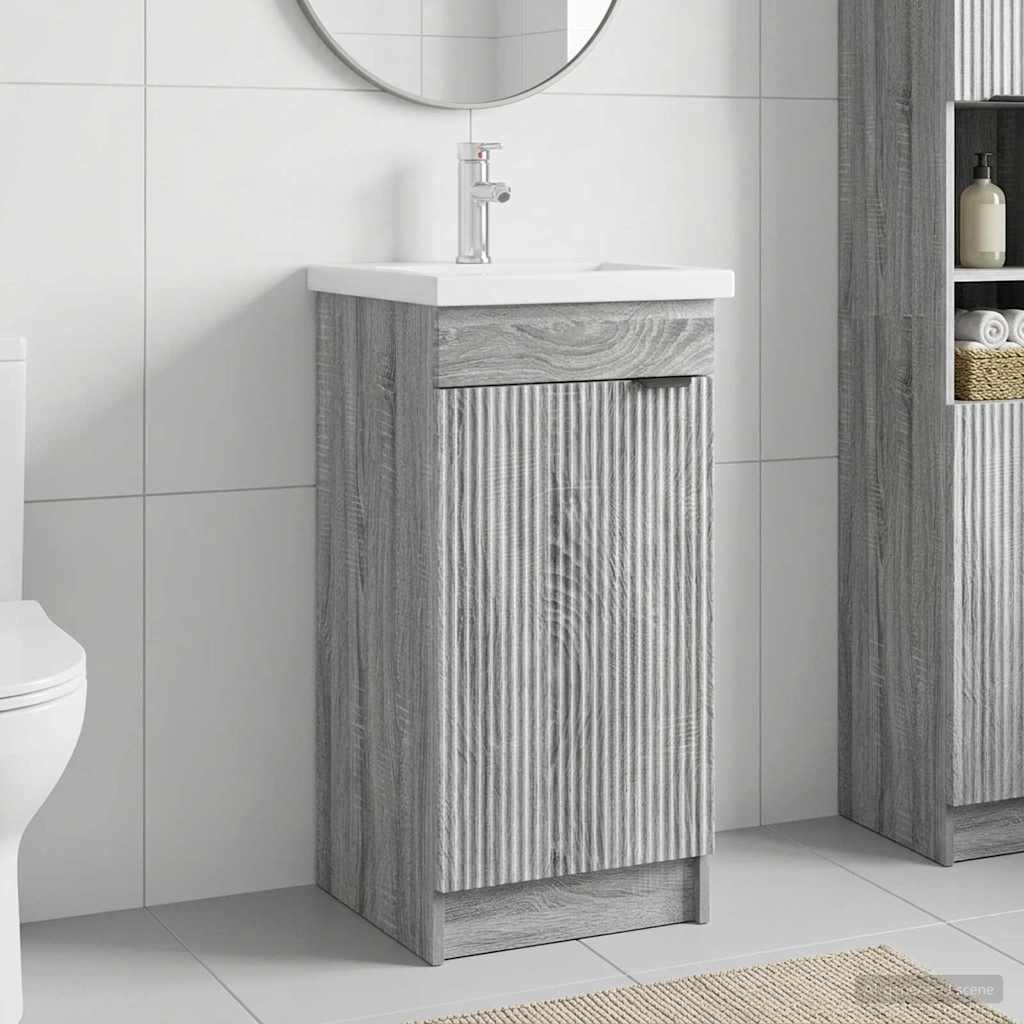 Gabinete de banheiro com pia sonoma cinzento 42 x 40 x 84,5 cm
