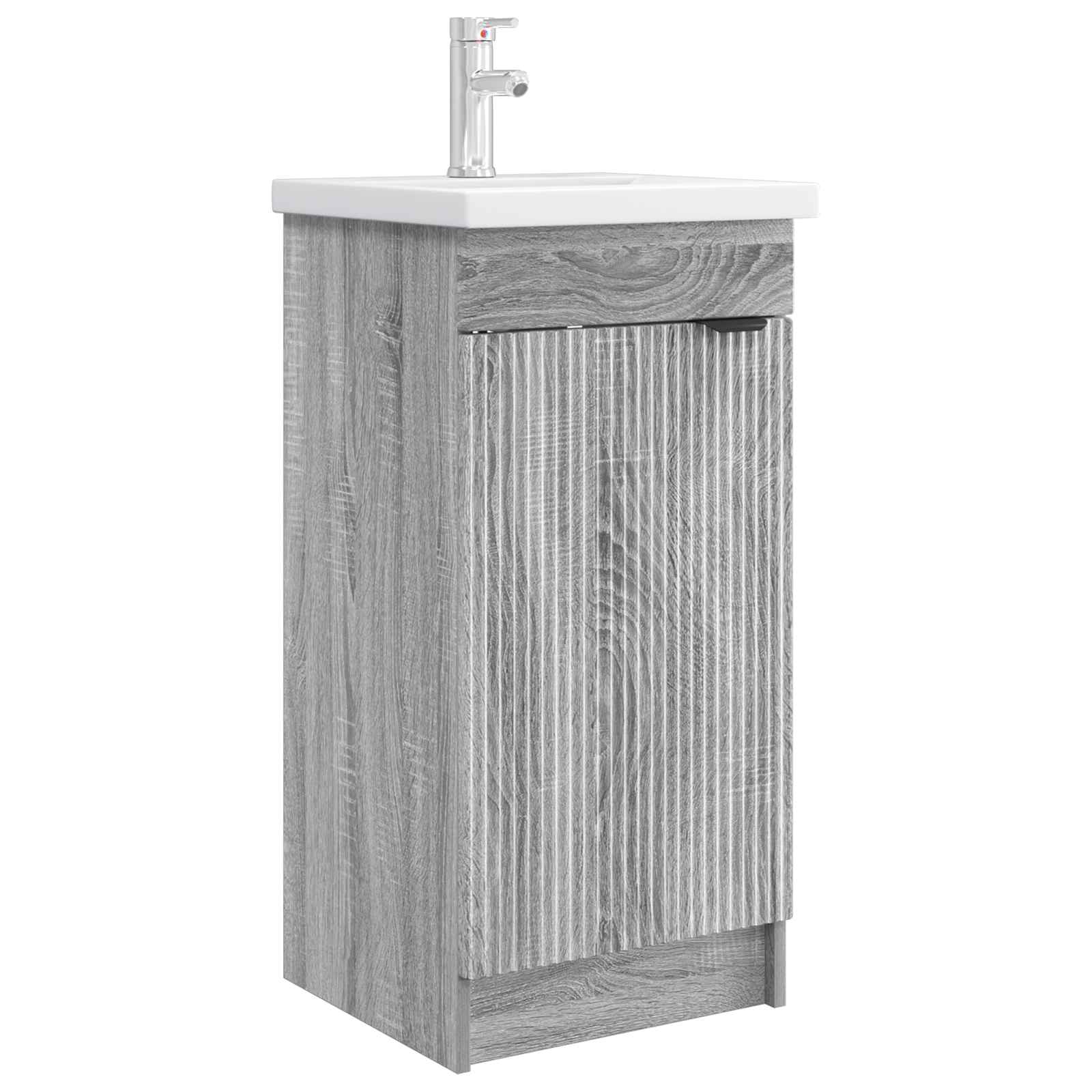 Gabinete de banheiro com pia sonoma cinzento 42 x 40 x 84,5 cm
