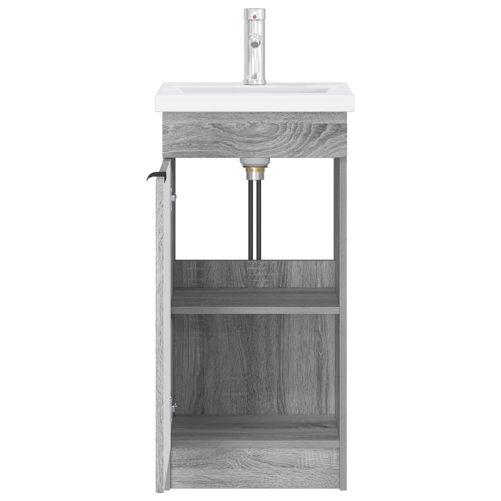 Gabinete de banheiro com pia sonoma cinzento 42 x 40 x 84,5 cm