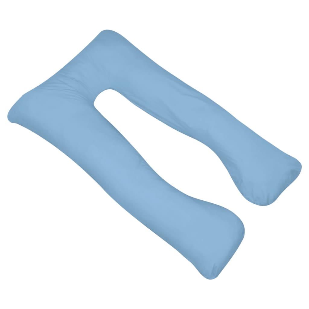Almofada de gravidez 90x145 cm, azul claro