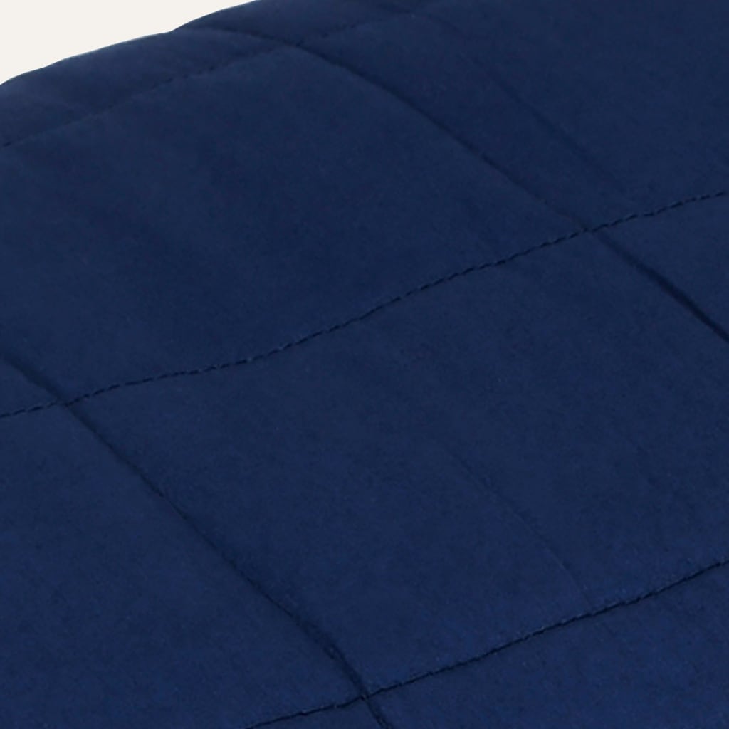Manta pesada 6 kg 137x200 cm tecido azul