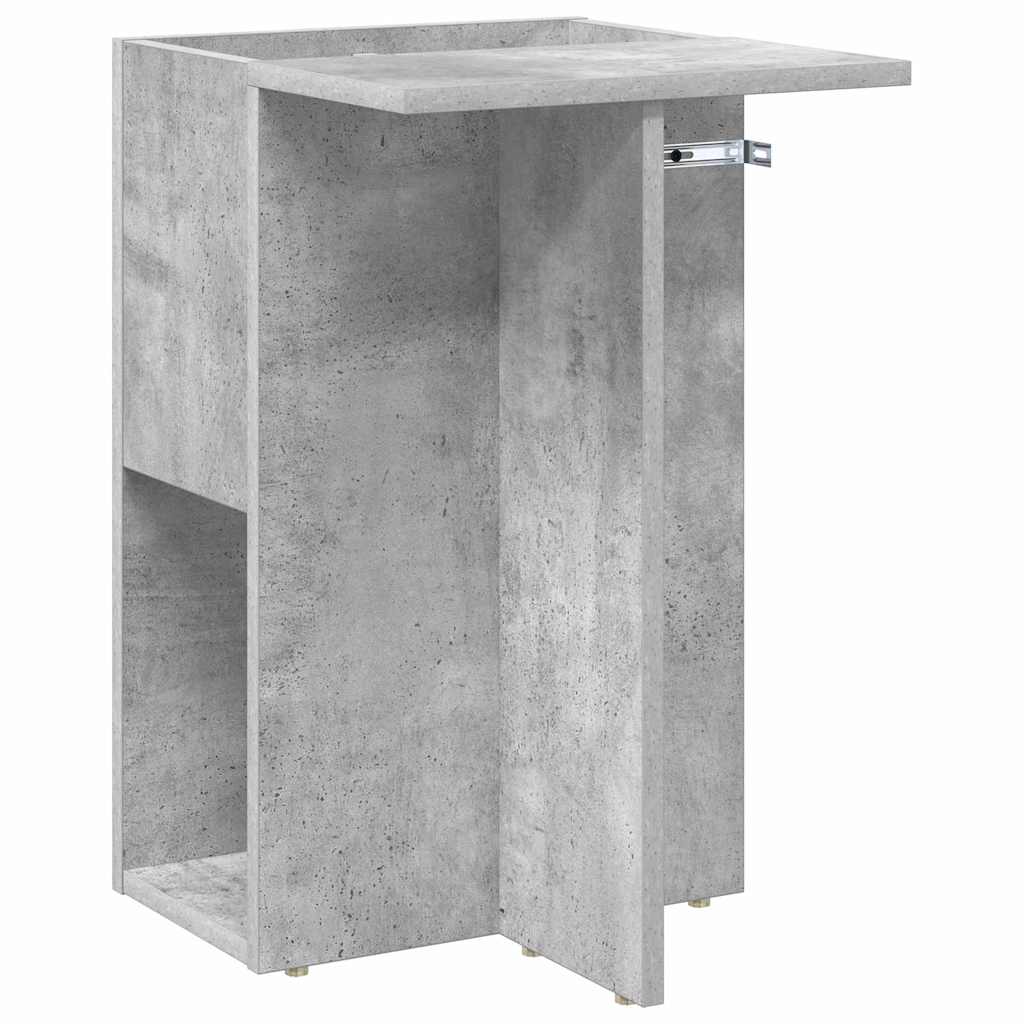 Mesa de apoio cinzento 35 x 40 x 55 cm derivados de madeira