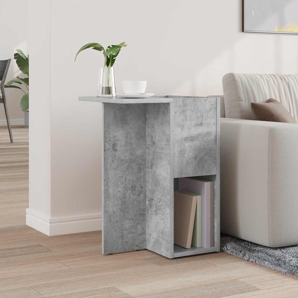 Mesa de apoio cinzento 35 x 40 x 55 cm derivados de madeira