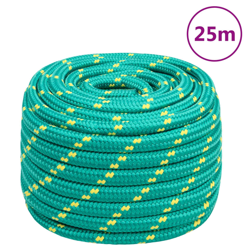 Corda de barco 20 mm 25 m polipropileno verde