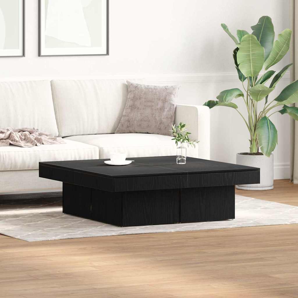Mesa de centro carvalho preto 90 x 90 x 28 cm