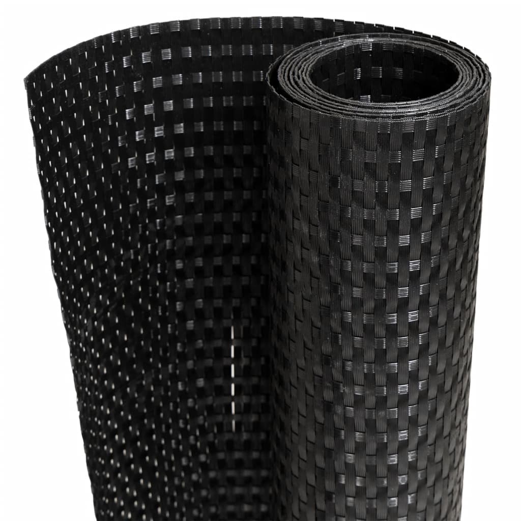 Tela de varanda 400x90 cm vime PE preto