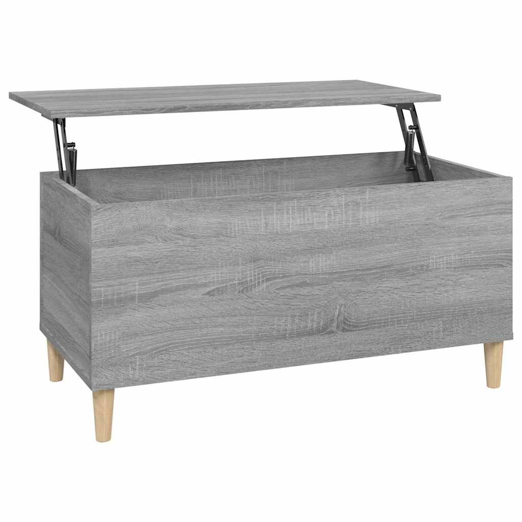 Mesa de centro 90x44,5x45 cm derivados de madeira cinza sonoma