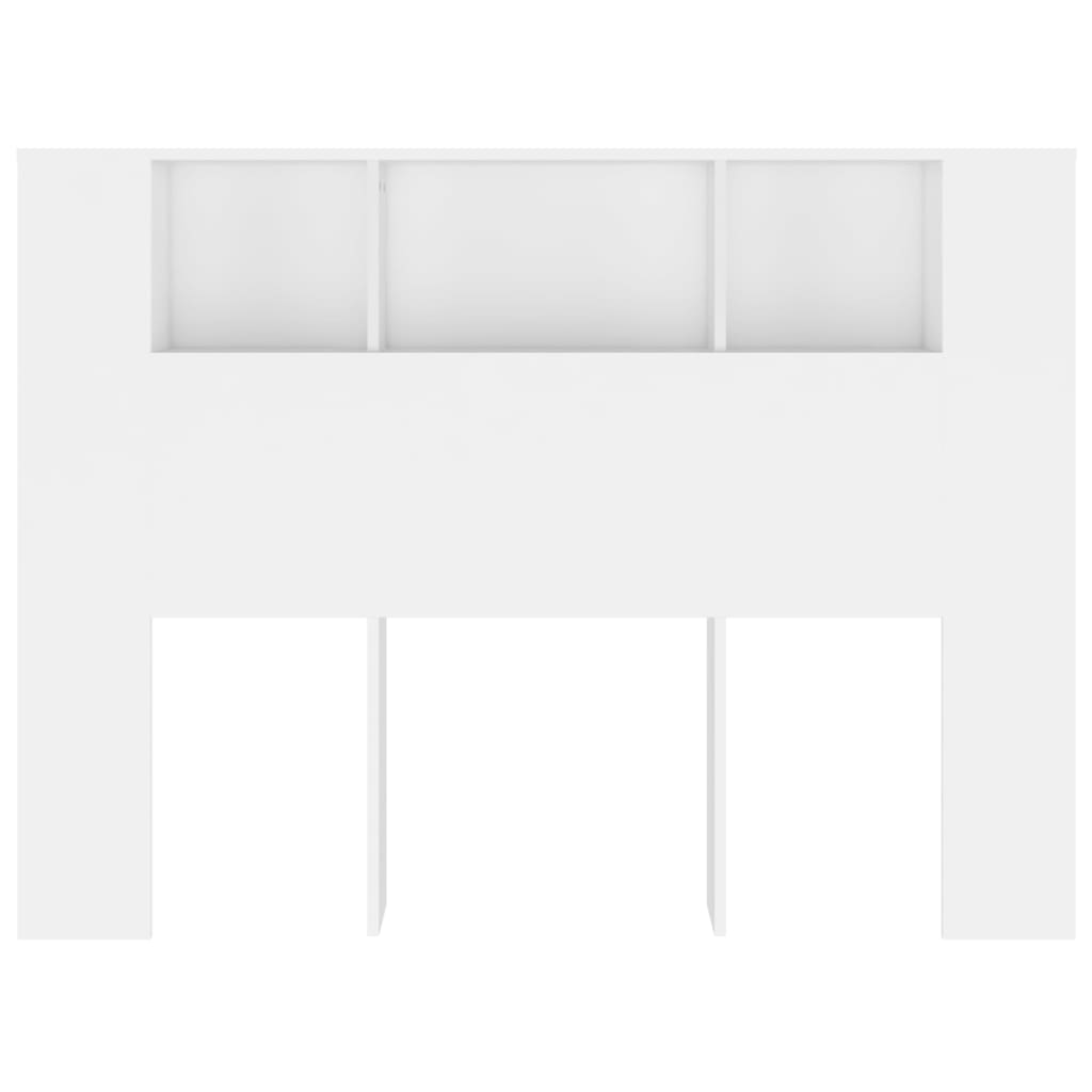 Armário de cabeceira 140x18,5x104,5 cm branco