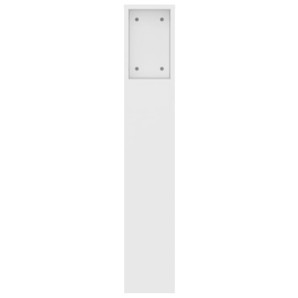 Armário de cabeceira 140x18,5x104,5 cm branco