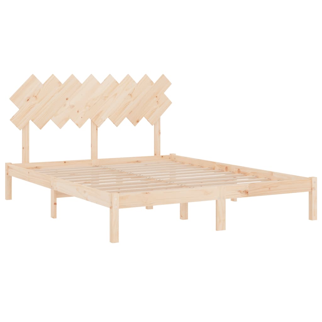 Estrutura de cama 160x200 cm madeira maciça