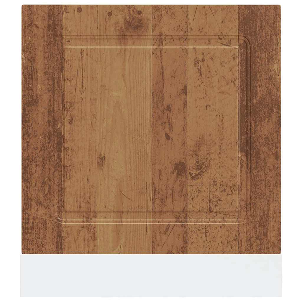 Painel máquina lavar louça kalmar 60x1,5x57 cm madeira velha