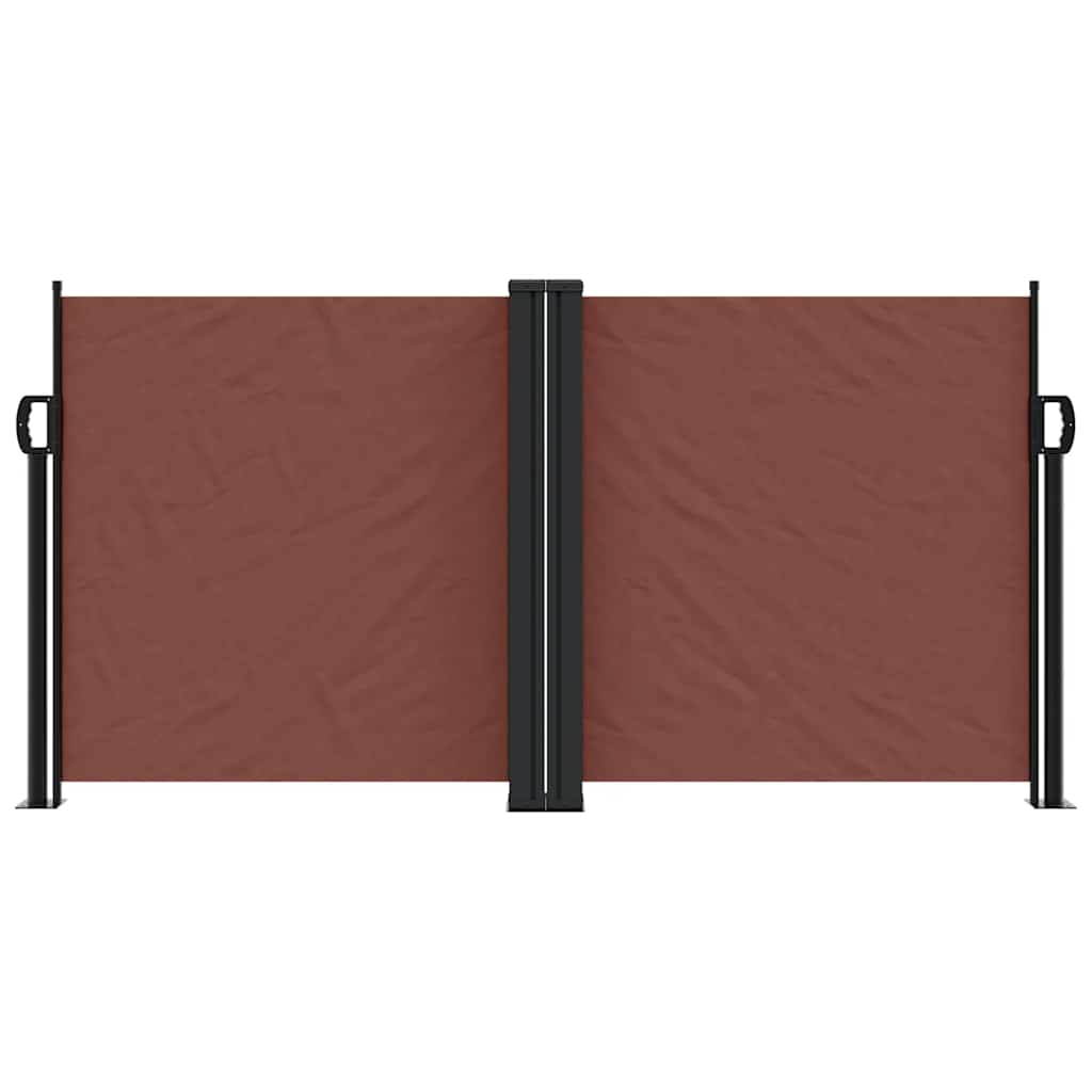 Toldo lateral retrátil 120x1200 cm castanho