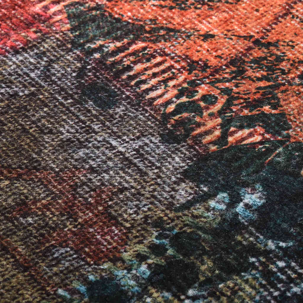 Tapete lavável 80x300 cm patchwork multicor