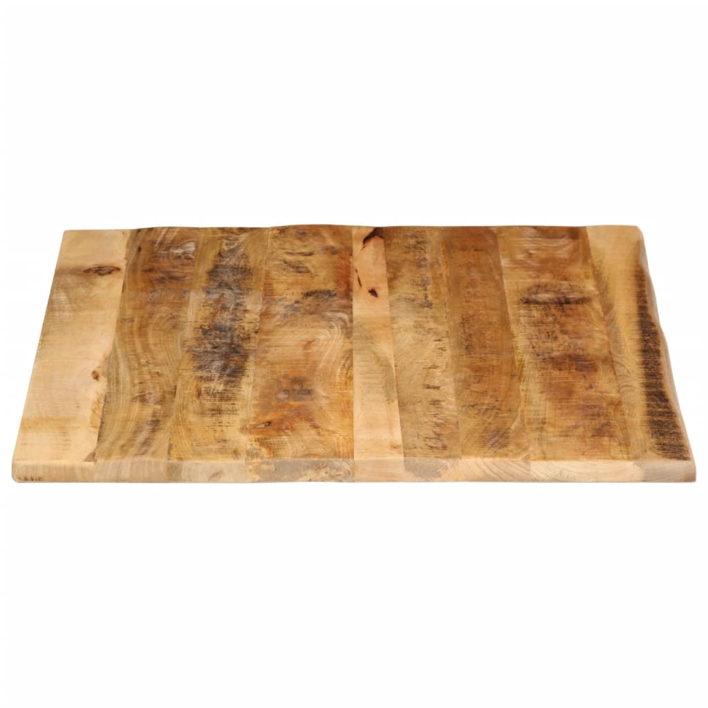 Tampo de mesa c/ borda viva 90x80x3,8cm mangueira áspera maciça
