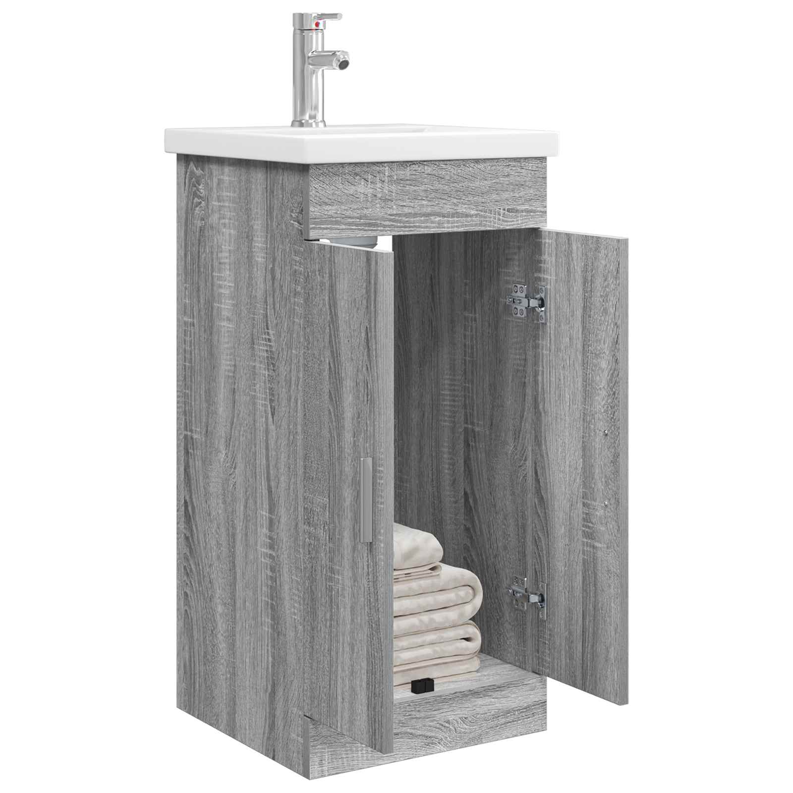 Gabinete de banheiro com pia sonoma cinzento 42 x 40 x 84,5 cm