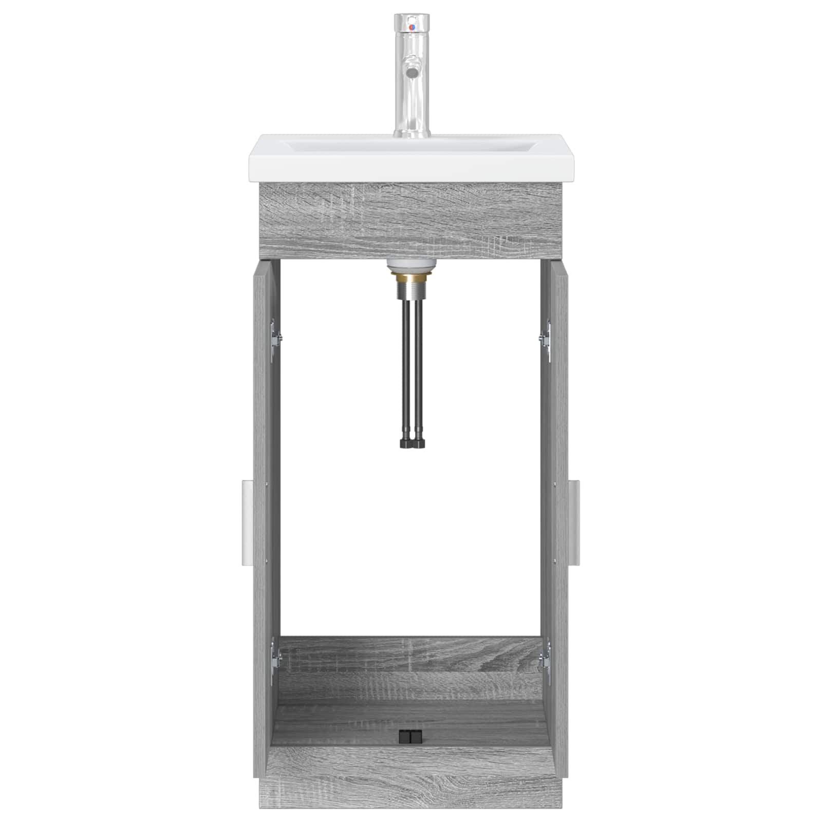 Gabinete de banheiro com pia sonoma cinzento 42 x 40 x 84,5 cm