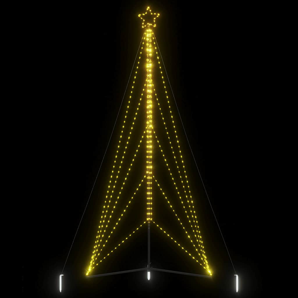 LED árvore de natal 615 leds branco quente 404,5 cm