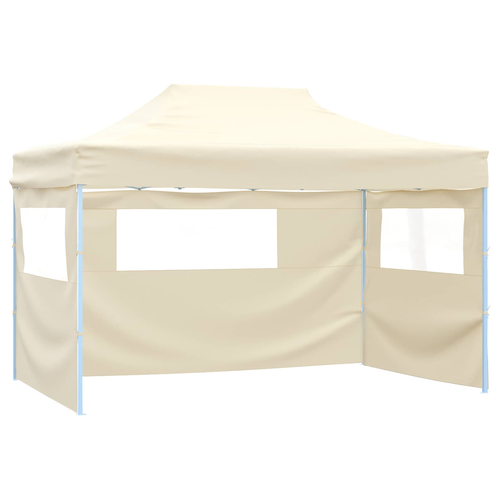 Tenda de festa creme 280 x 410 x 315 cm tecido oxford