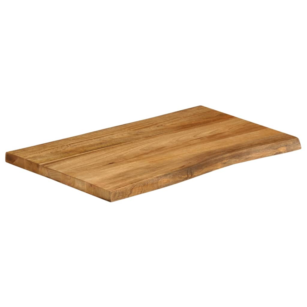 Tampo de mesa c/ borda viva 80x60x3,8 cm mangueira maciça