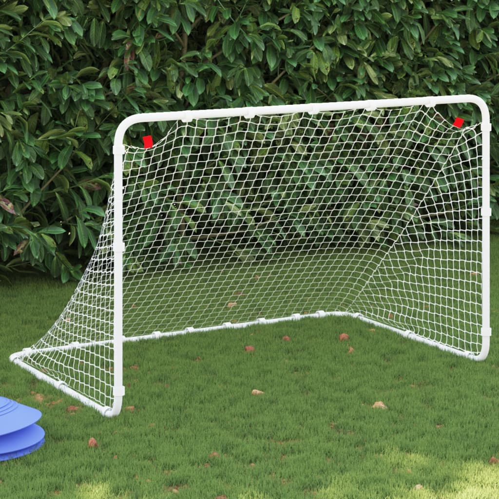 Gol de futebol branco 122x81x81 cm aço