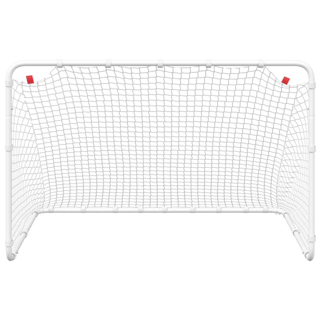 Gol de futebol branco 122x81x81 cm aço