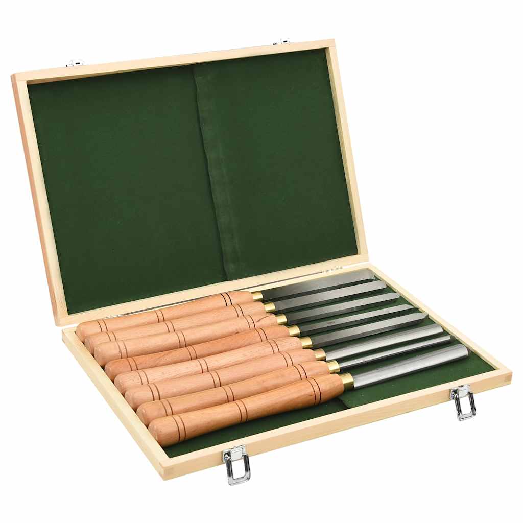 8 Pcs conjunto de ferramentas de torneamento hss