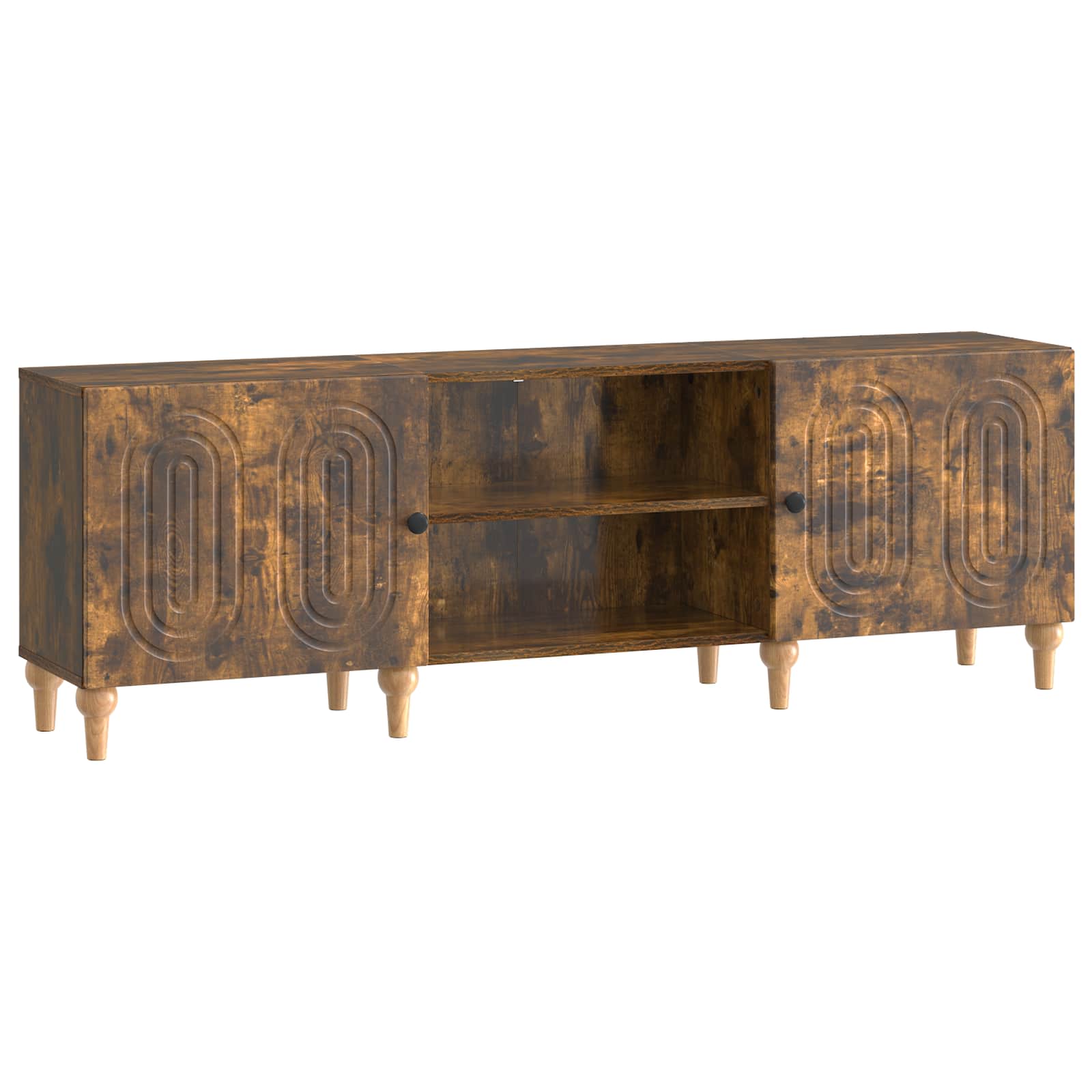 Gabinete para TV carvalho fumado 150 x 31 x 50 cm
