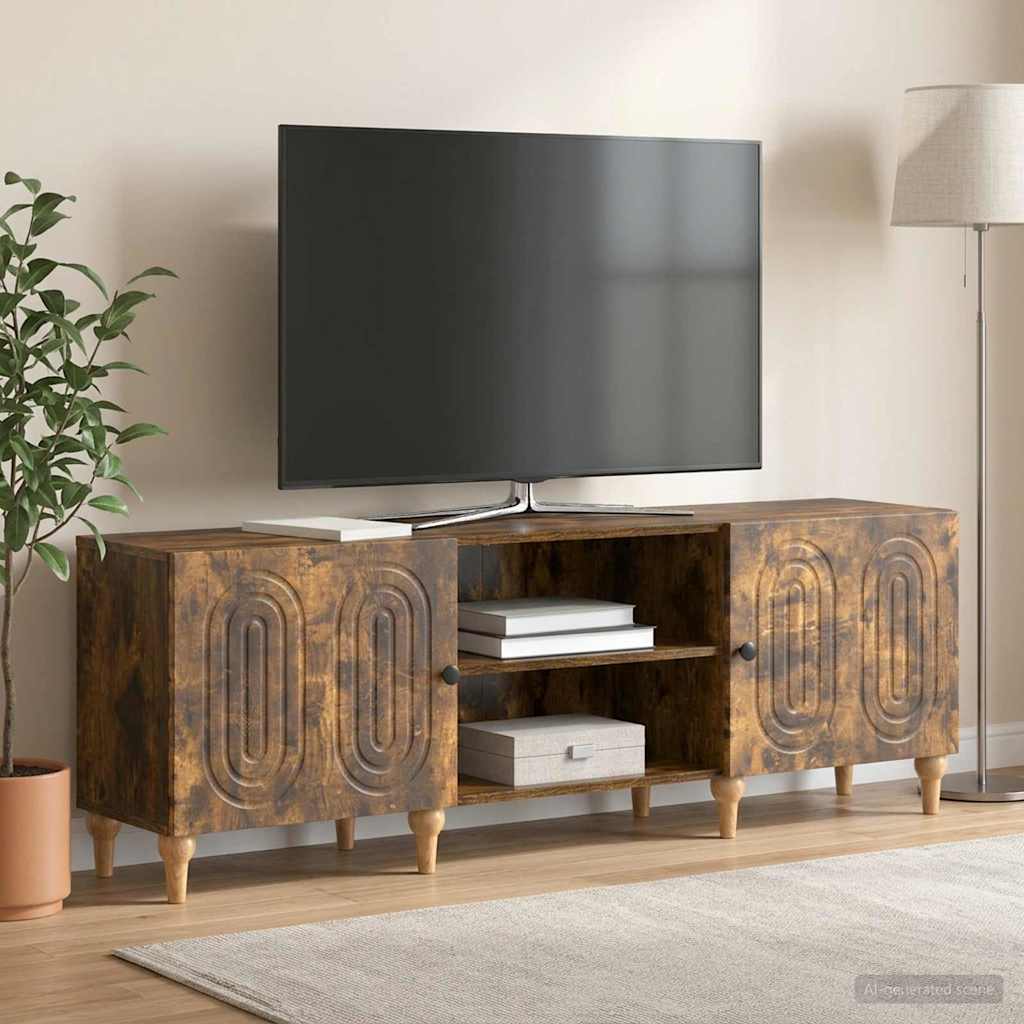 Gabinete para TV carvalho fumado 150 x 31 x 50 cm