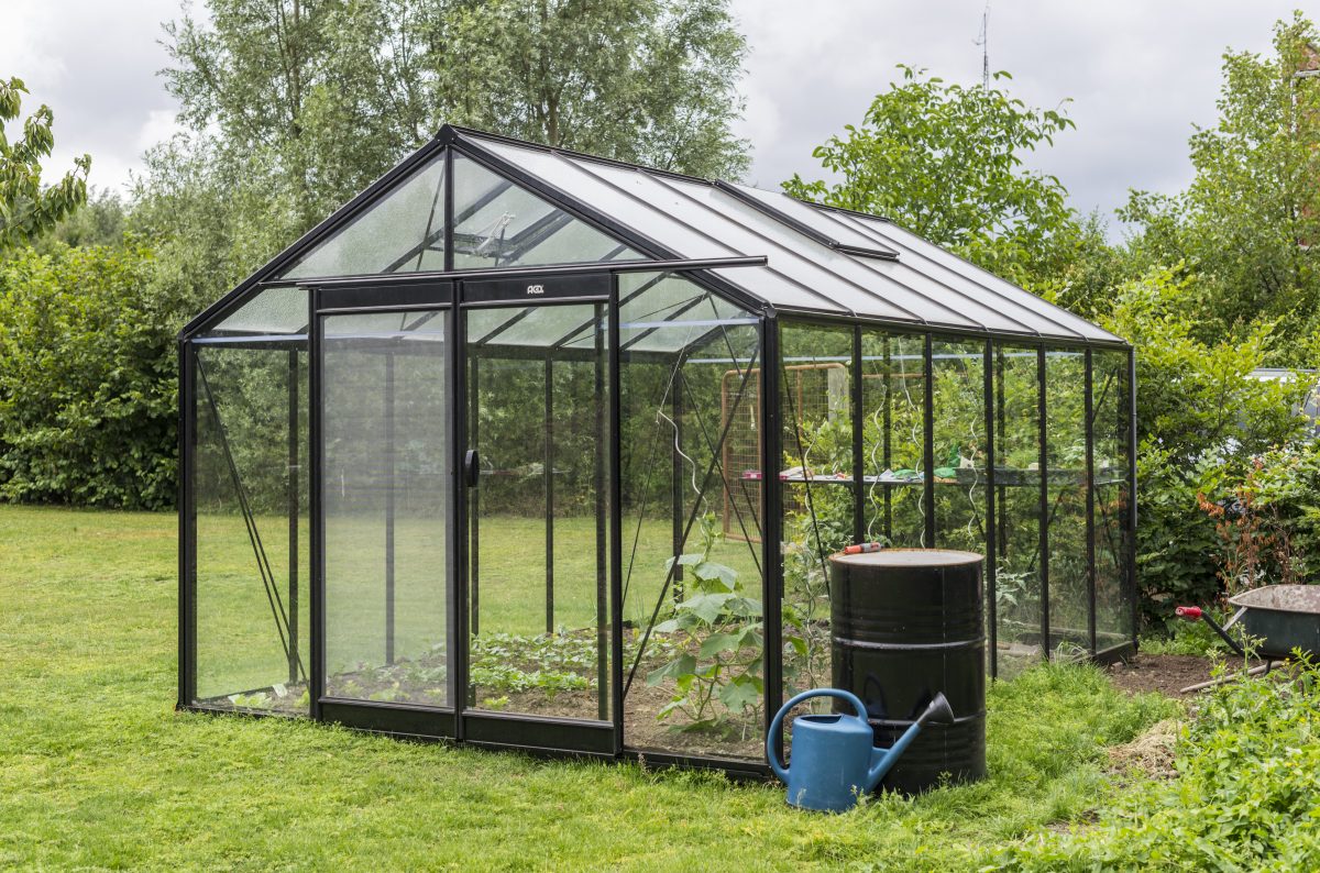 Estufa de Vidro Nebula Black – 13,62 m²