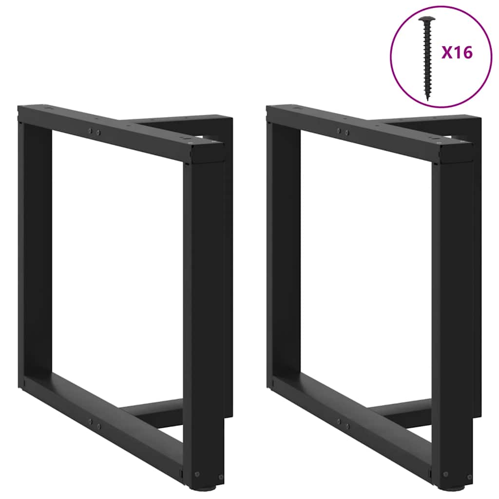 Pés de mesa de jantar em forma de t, 2 peças, preto, 90x35x(72-73) cm, aço