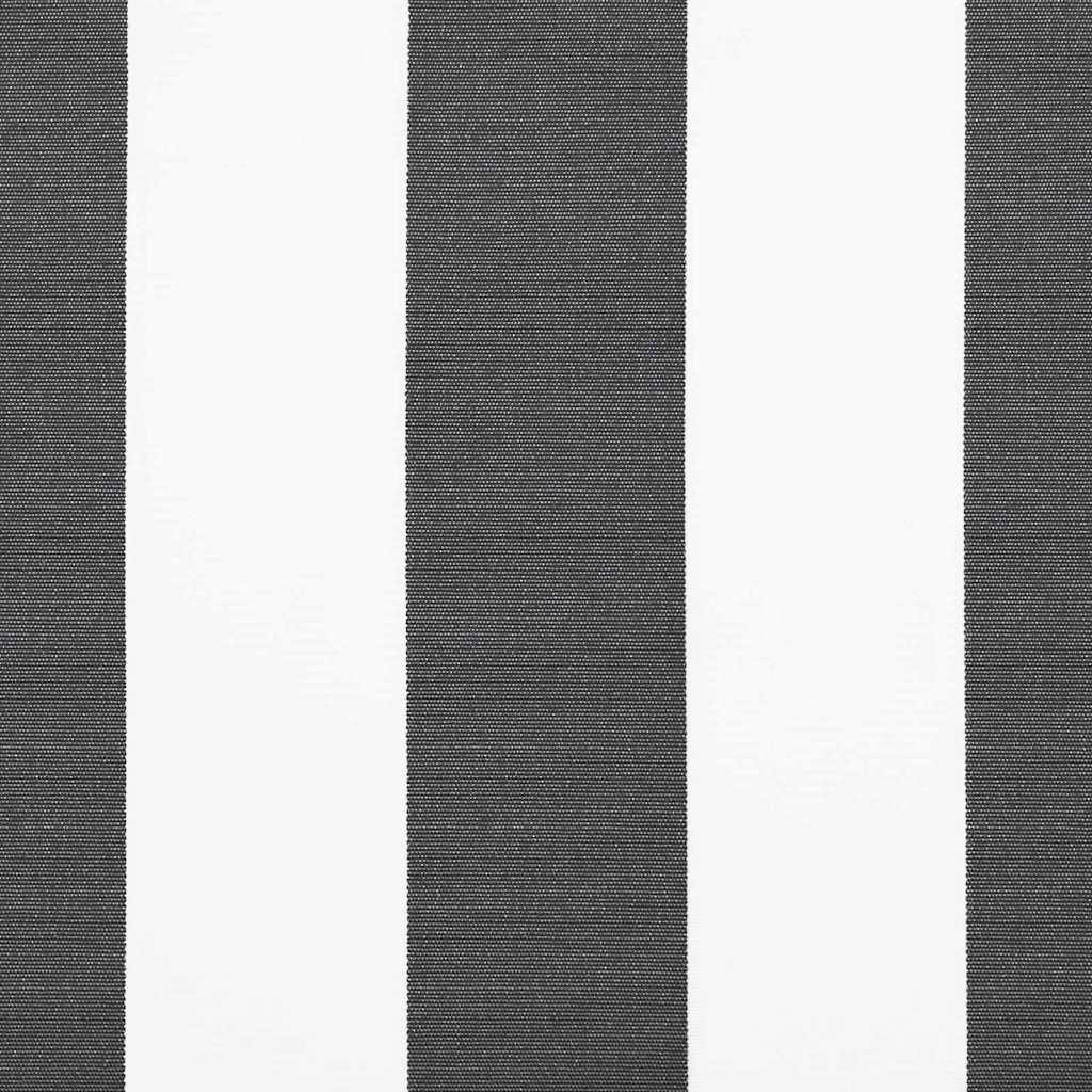 Toldo retrátil antracite 350 x 200 cm tecido