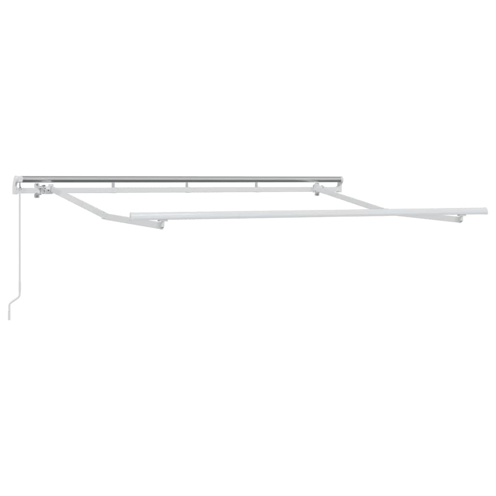 Toldo retrátil antracite 350 x 200 cm tecido