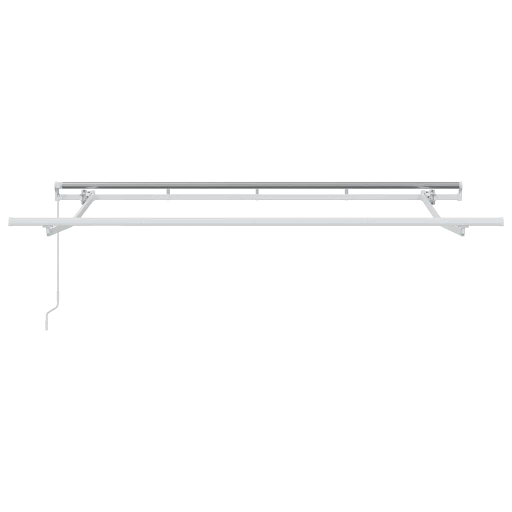 Toldo retrátil antracite 350 x 200 cm tecido