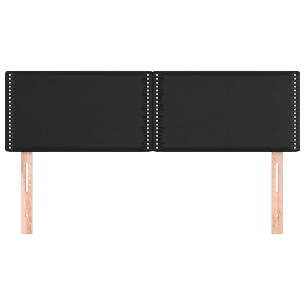 Cabeceiras preto 144x5x78/88 cm couro artificial