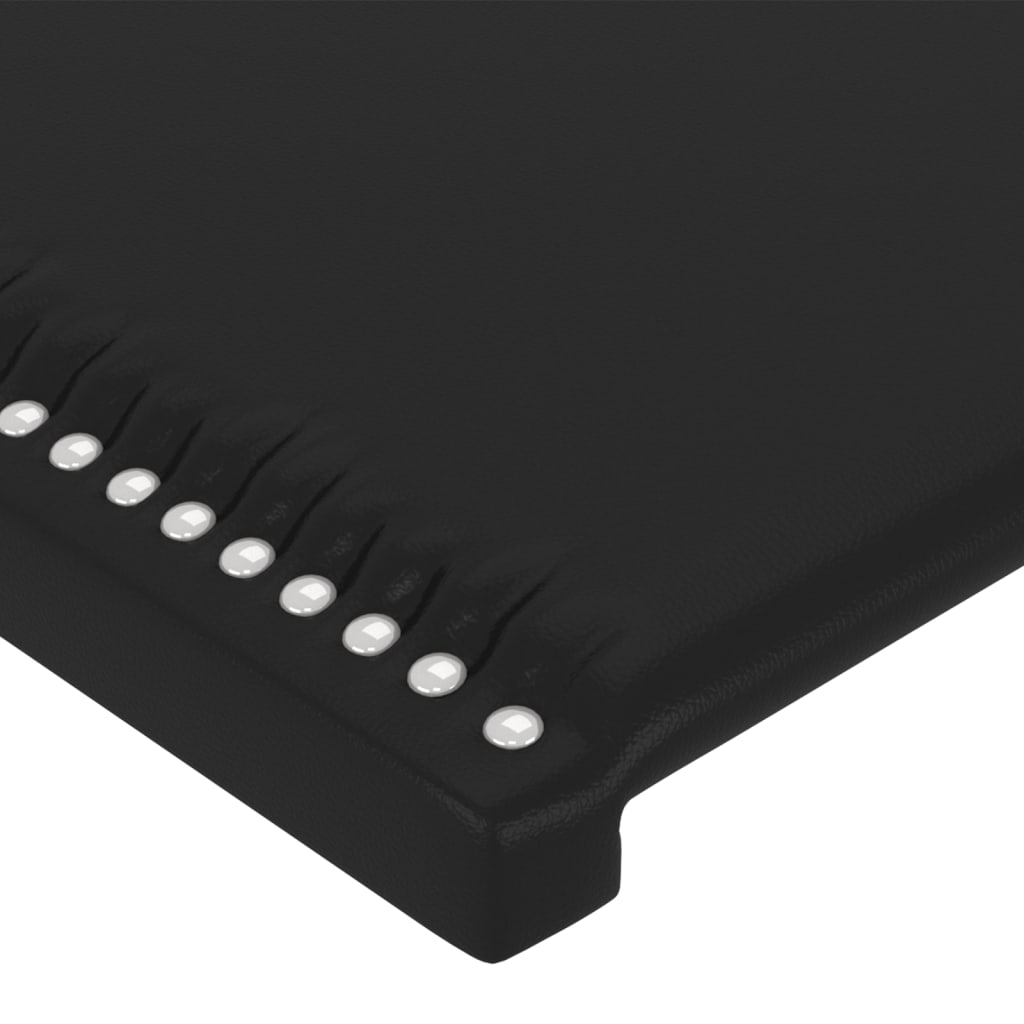 Cabeceiras preto 144x5x78/88 cm couro artificial