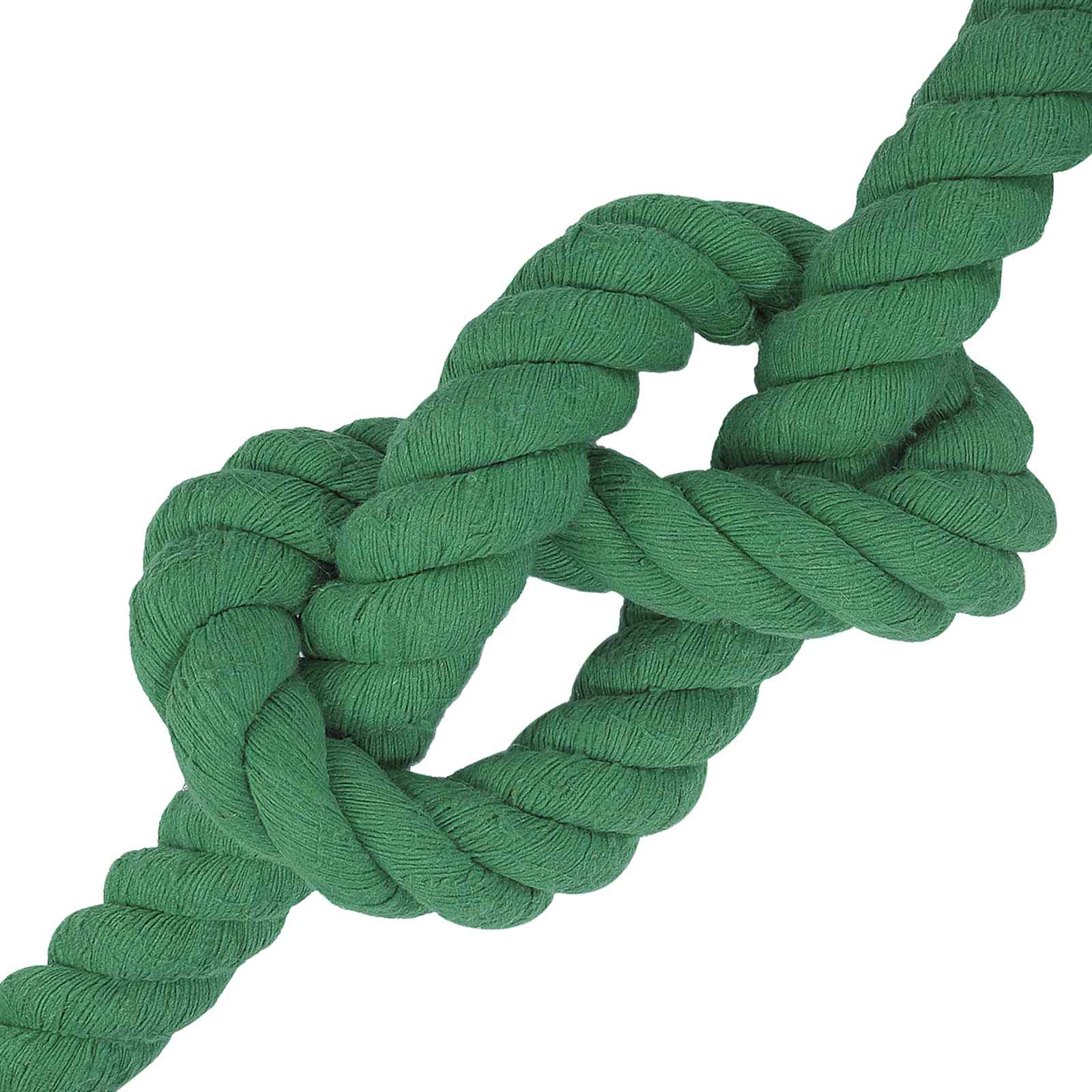 Corda de algodão 60 mm 5 m verde 100% algodão