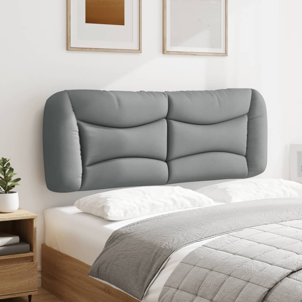 Almofadão de cabeceira hvar 137 cm tecido cinzento-claro