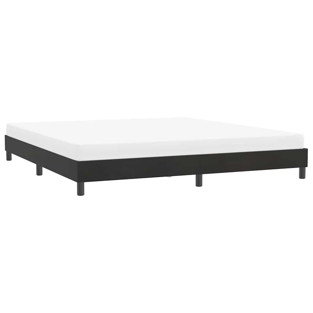 Cama sem molas colchão 180x210 cm veludo preto