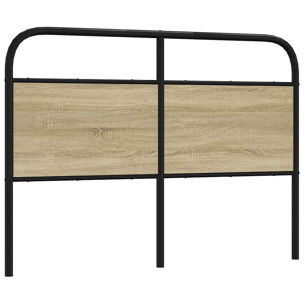 Cabeceira de substituição 120 cm derivados madeira/aço carvalho sonoma