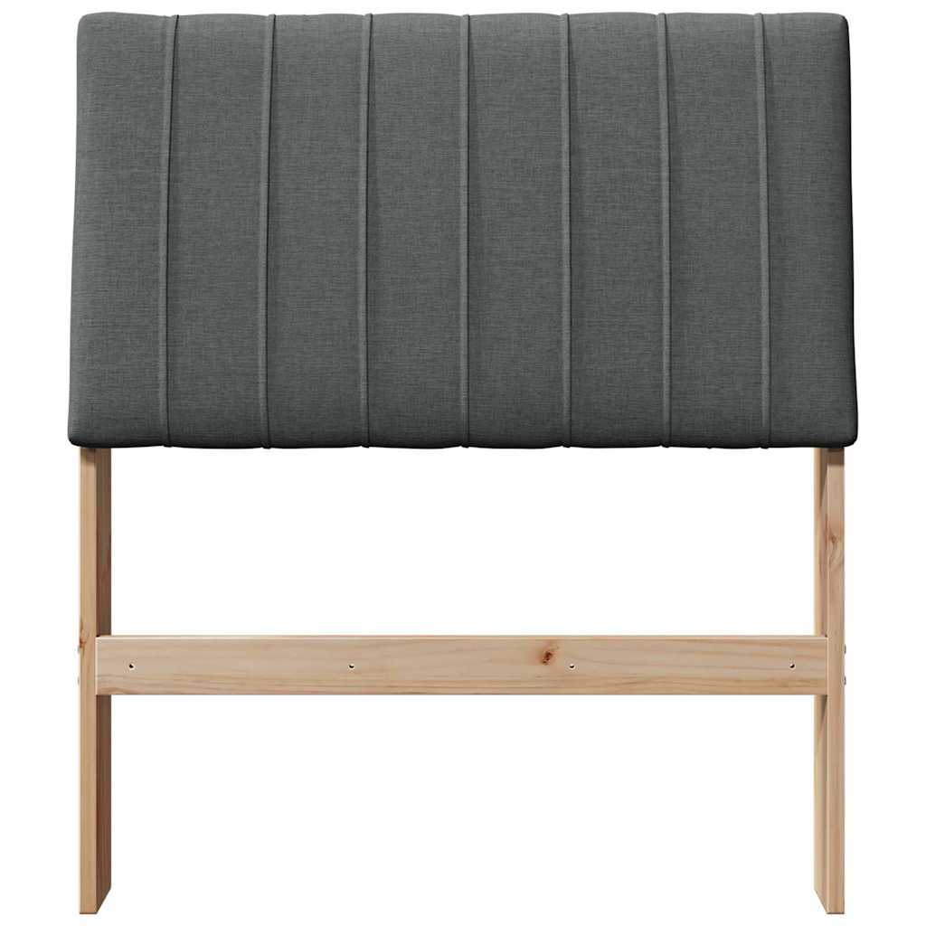 Cabeceira estofada cinza escuro 80 cm
