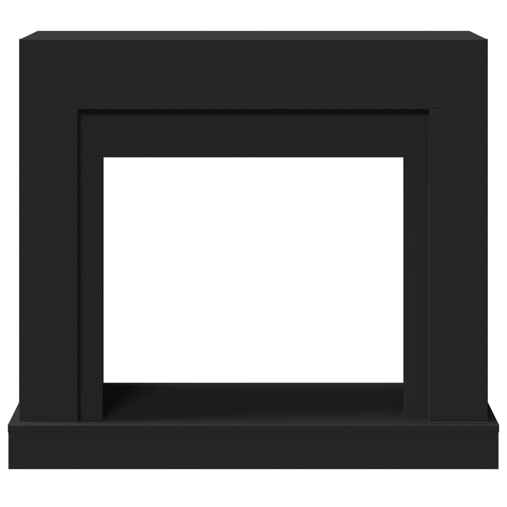 Cornija de lareira 100x30x87,5 cm derivados de madeira preto