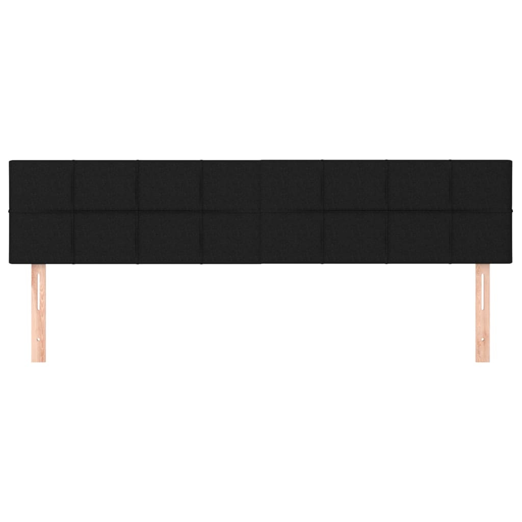 Cabeceiras preto 160x5x78/88 cm tecido